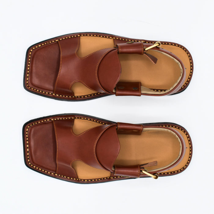 HandyMade Red Panjedar Chappal