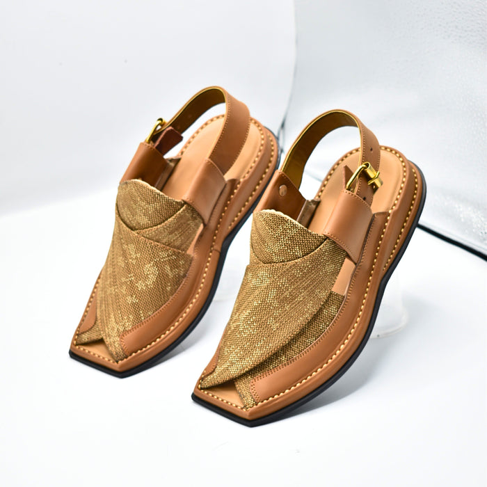 HandyMade Peshawar Zalmi Fabric Chappal