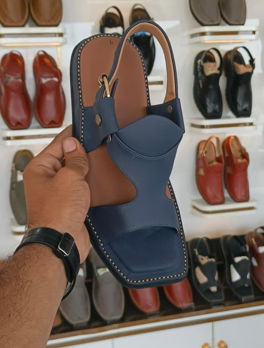 HandyMade Blue Panjedar Chappal