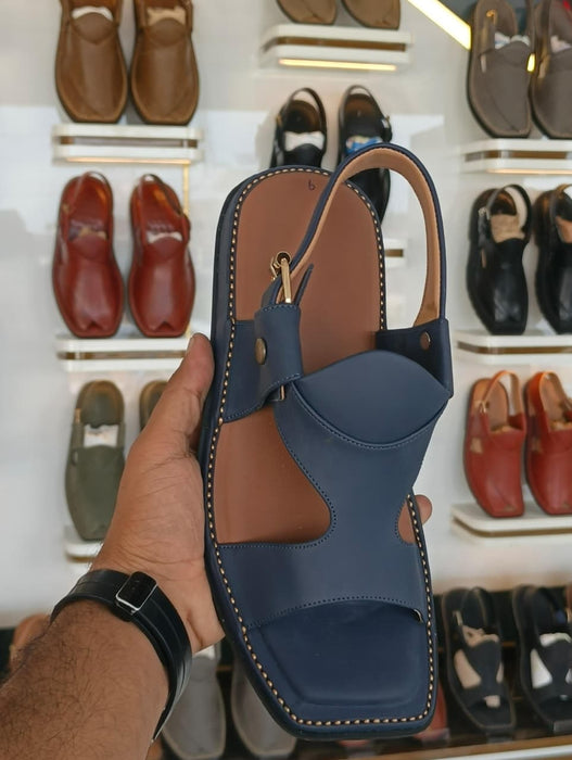 HandyMade Blue Panjedar Chappal