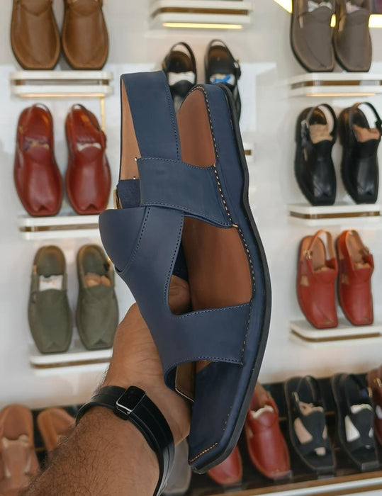 HandyMade Blue Panjedar Chappal