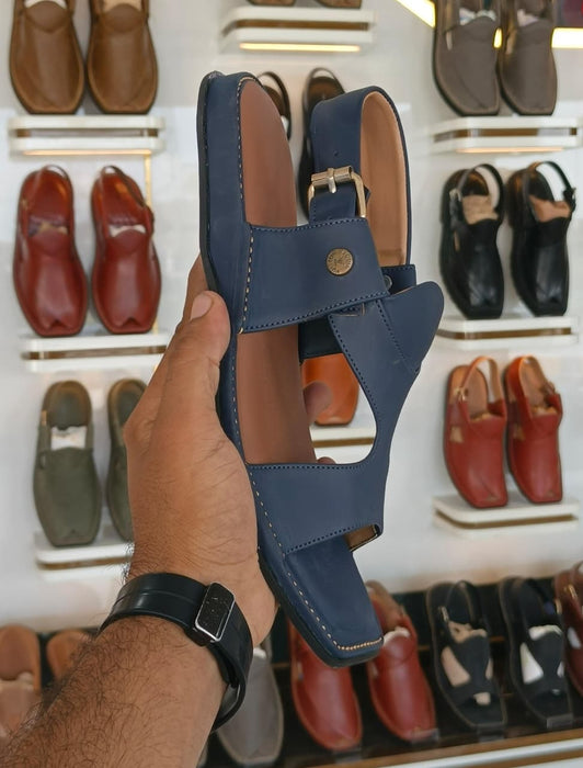 HandyMade Blue Panjedar Chappal