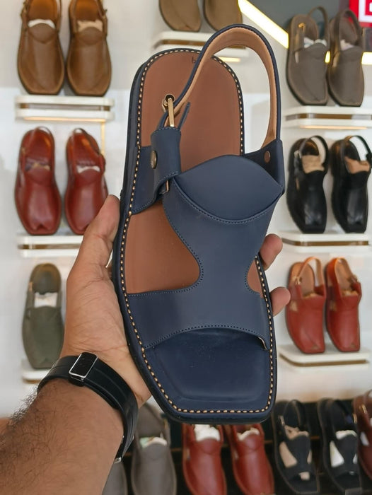 HandyMade Blue Panjedar Chappal