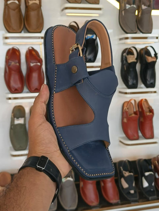 HandyMade Blue Panjedar Chappal