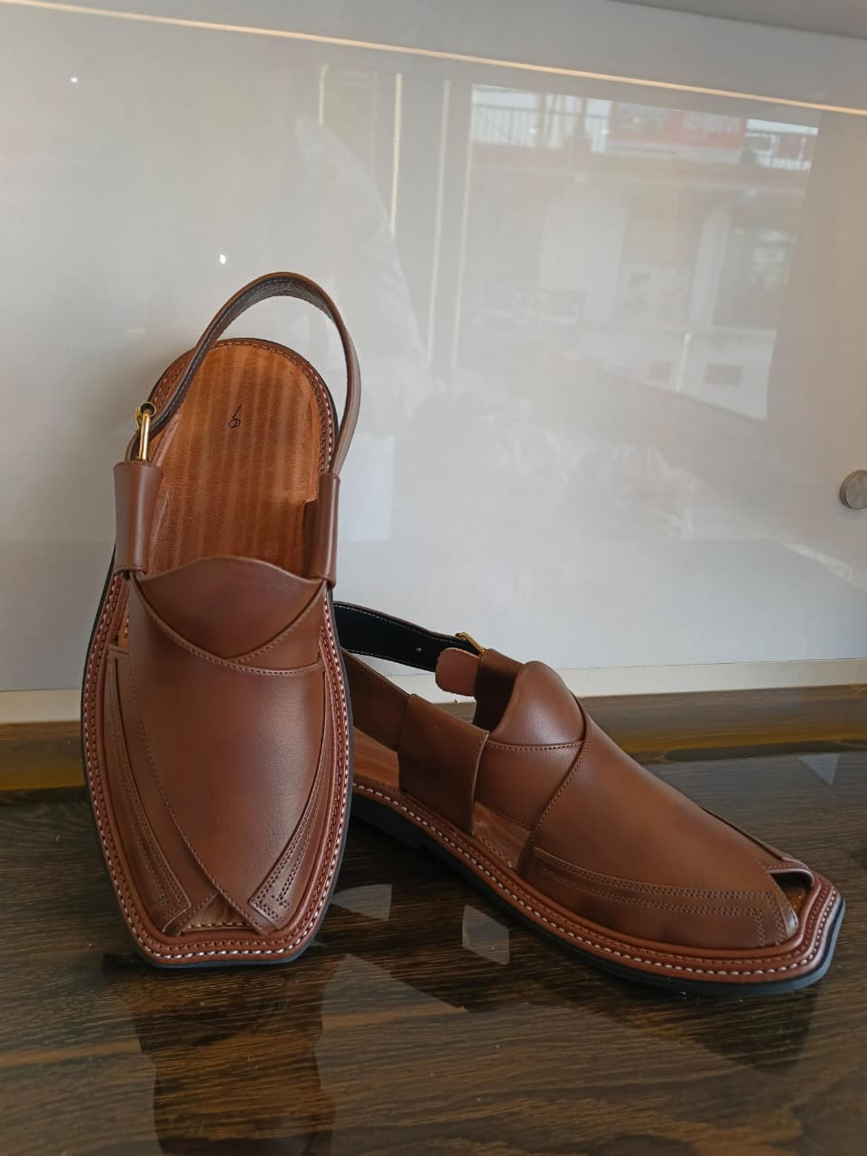 HandyMade Duoble Gear Brown Chappal