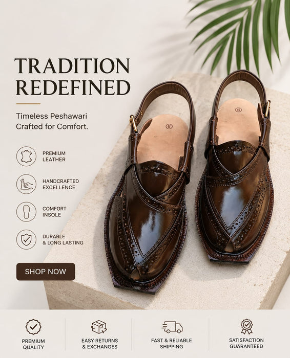 Handymade Premium Shaheen Brown Norozi