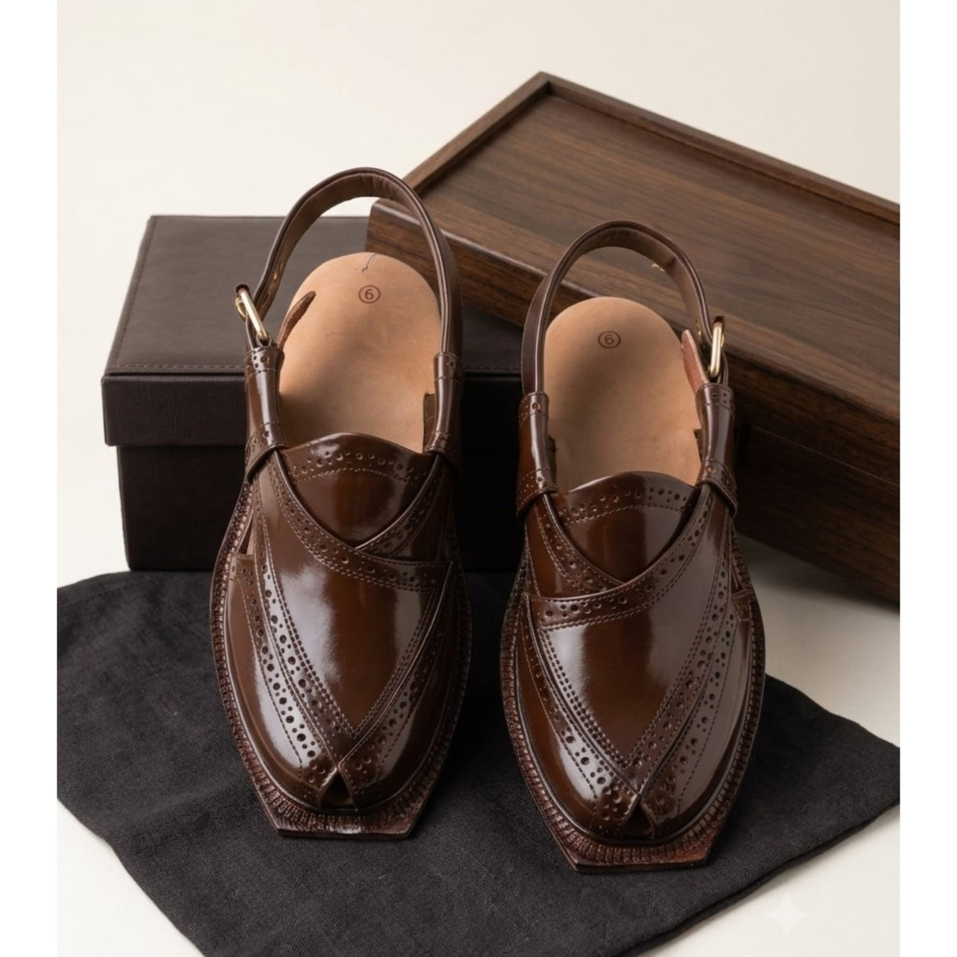 Handymade Premium Shaheen Brown Norozi