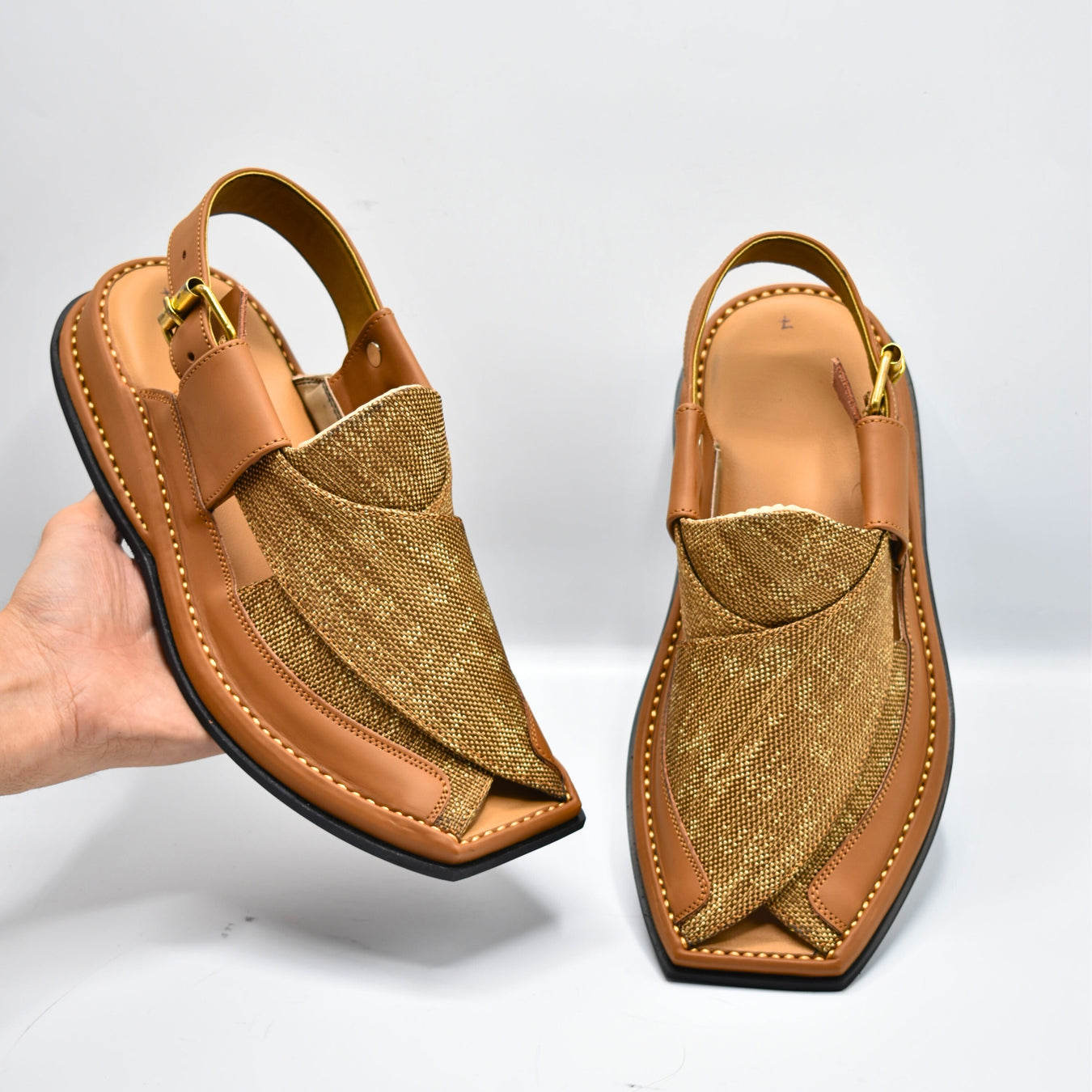 HandyMade Peshawar Zalmi Fabric Chappal